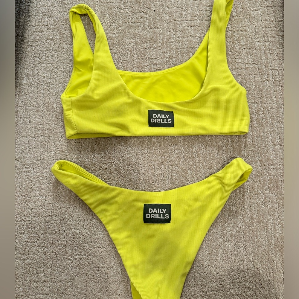 Daily Drills Yellow Swimsuit